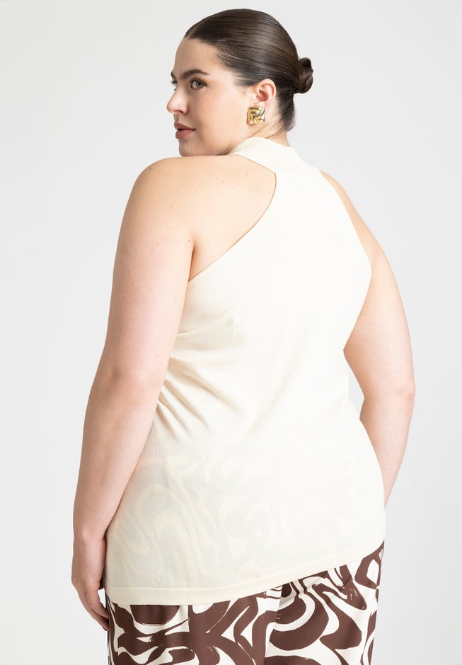 Halter Neck Sweater image number null