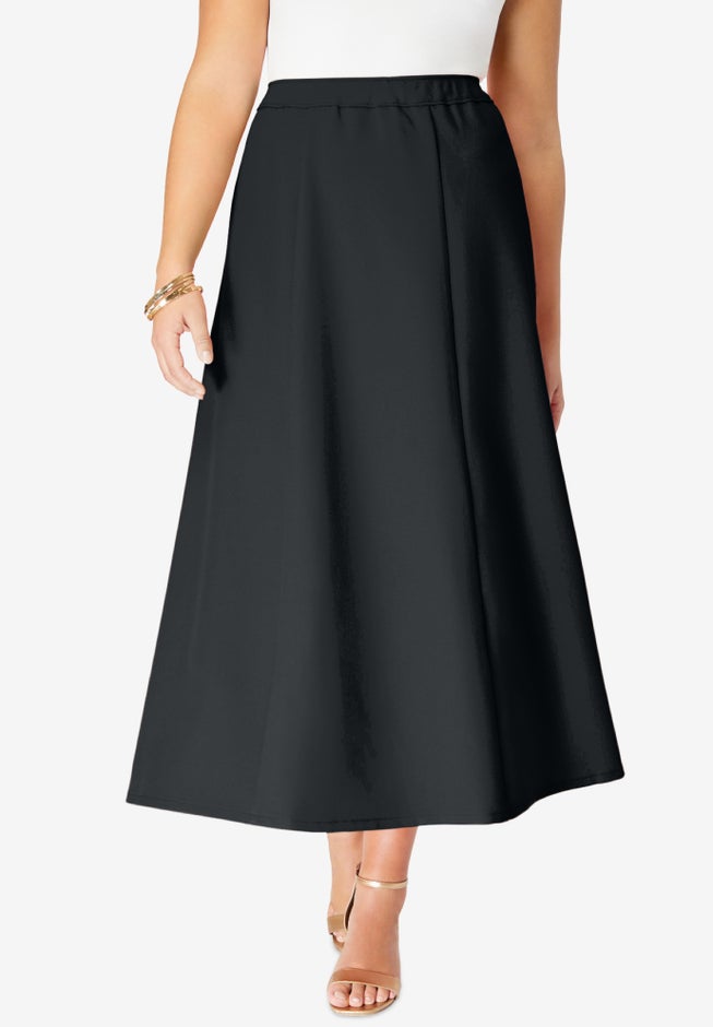 Plus Size Bend Over® A Line Skirt image number 0
