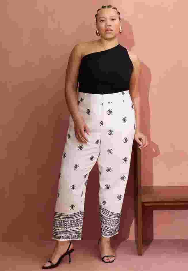 Embroidered Ankle Pant image number 0