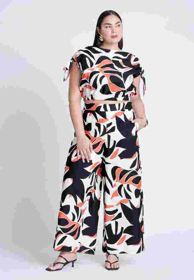 Wide Leg Printed Pant image number 0