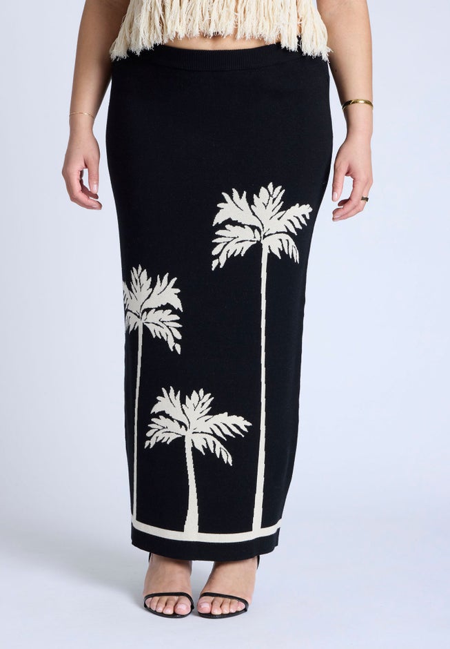 Intarsia Column Skirt image number 1