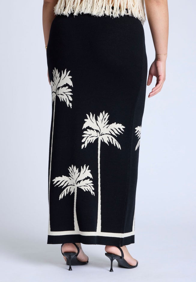 Intarsia Column Skirt image number 3