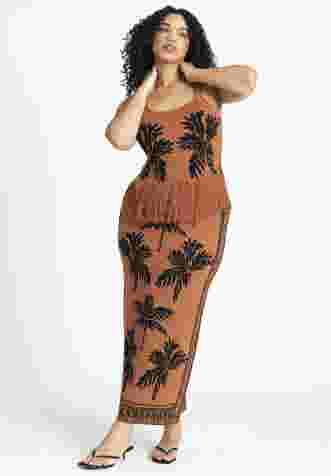 Intarsia Column Skirt image number 1