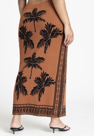 Intarsia Column Skirt image number 3