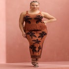 Intarsia Column Skirt image number null