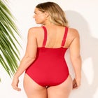 Shirred Underwire One Piece Swimsuit image number null