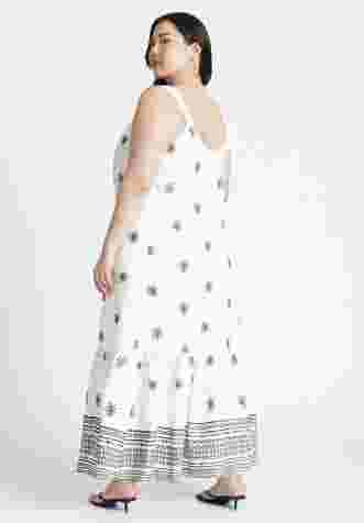 Embroidered Relaxed Maxi Dress image number 2