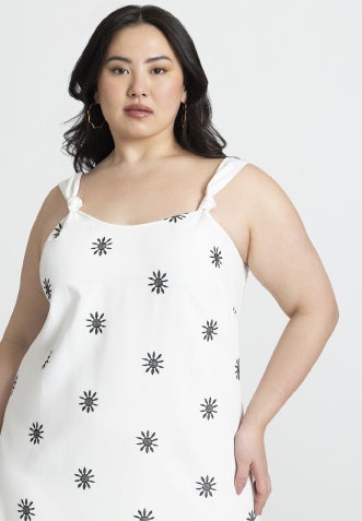 Embroidered Relaxed Maxi Dress image number null