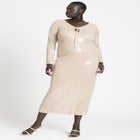 V Neck Sequin Dress image number null