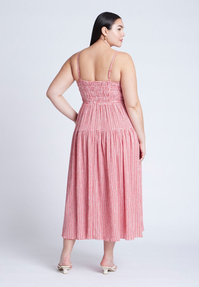 Smocked Tiered Maxi Dress image number 1