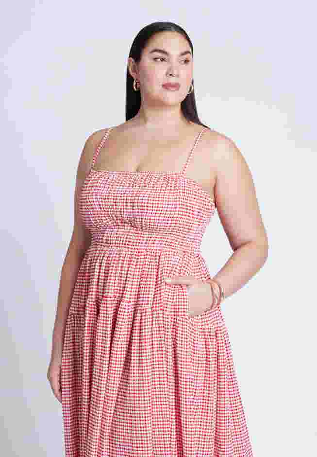 Smocked Tiered Maxi Dress image number 3