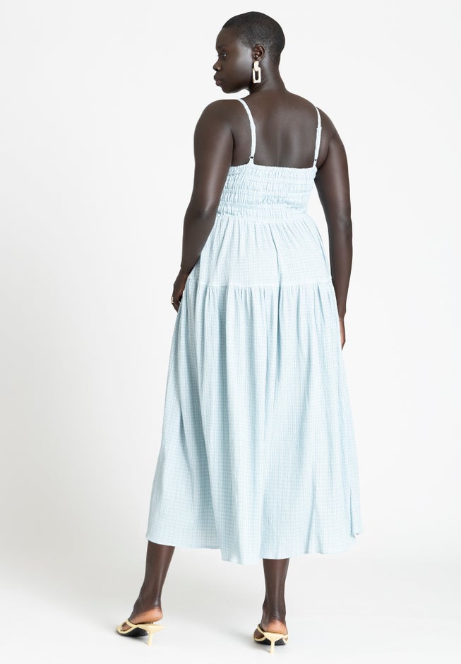 Smocked Tiered Maxi Dress image number 2