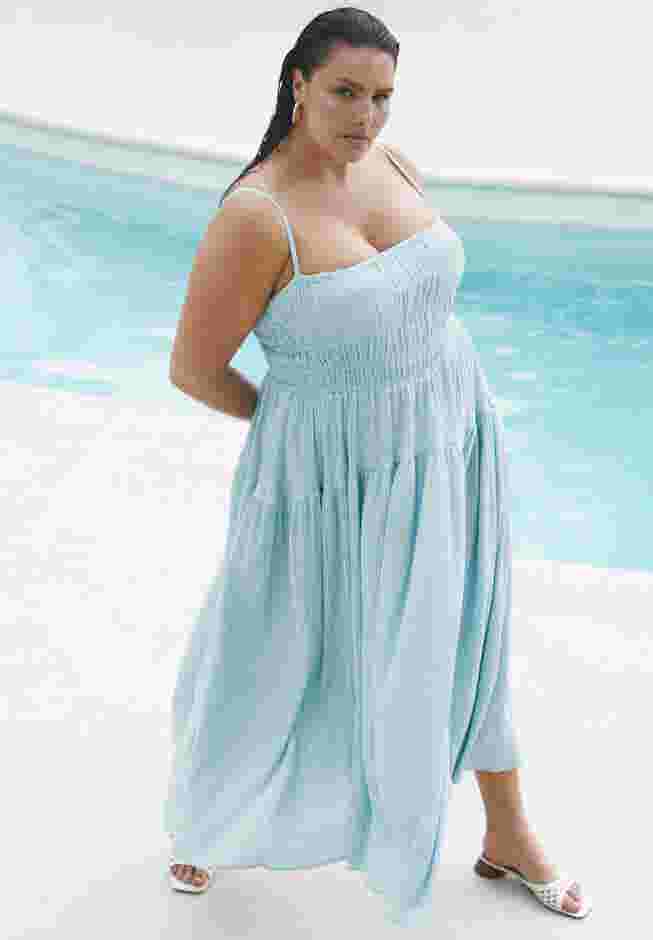 Smocked Tiered Maxi Dress image number 0