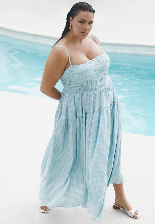 Smocked Tiered Maxi Dress image number 0