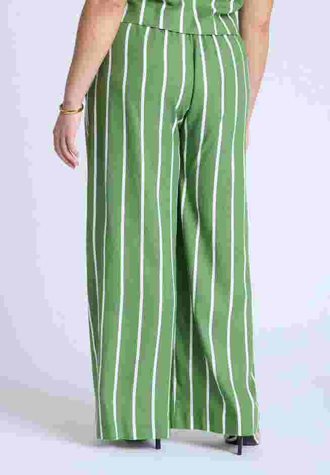 Wide Leg Striped Linen Blend Pant image number 2