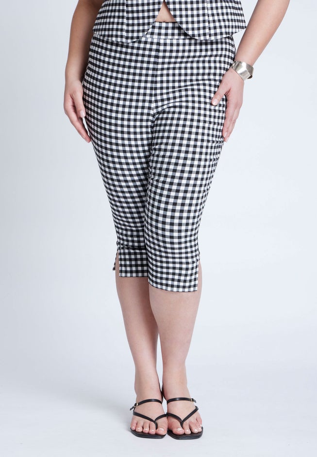 Gingham Capri Legging image number 1