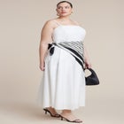 Scarf Detail Midi Dress image number null