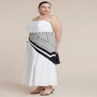 Scarf Detail Midi Dress image number null