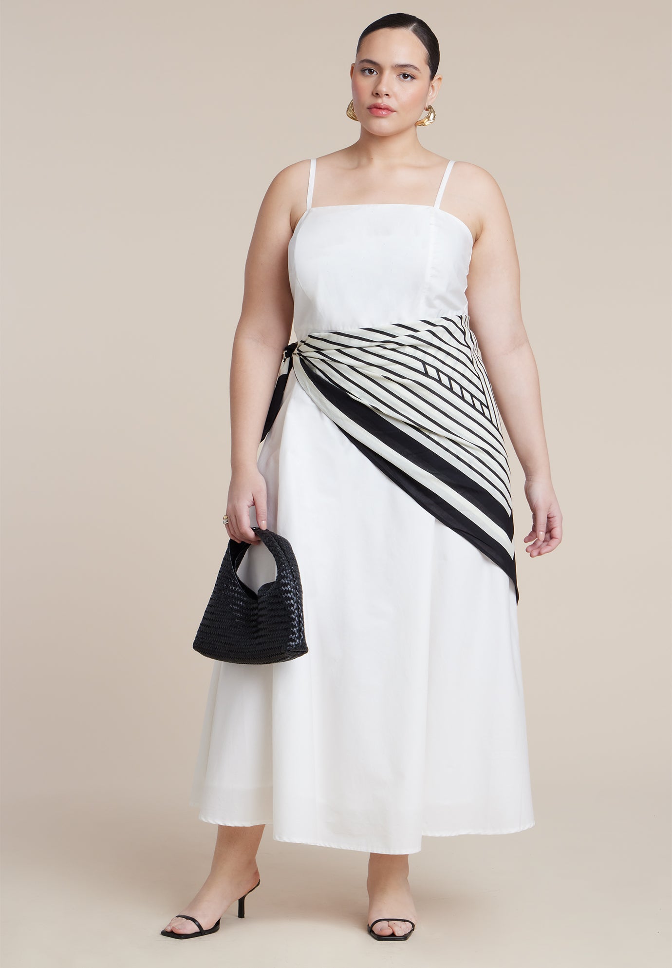 Scarf Detail Midi Dress image number 0