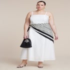 Scarf Detail Midi Dress image number null