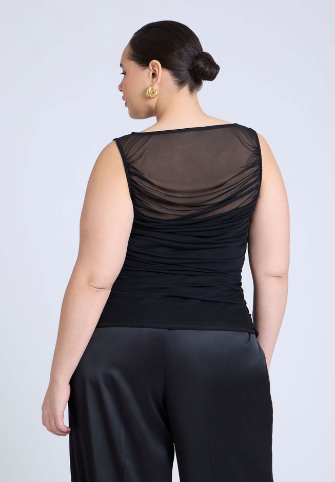 Layered Shirred Top image number null