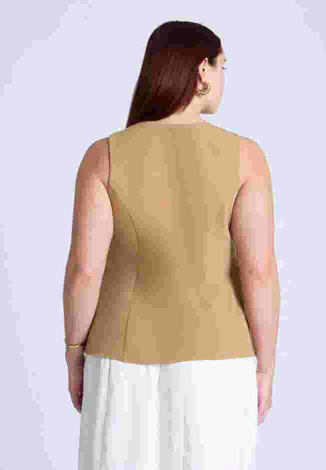 Button Detail Sleeveless Top image number 1