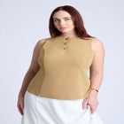 Button Detail Sleeveless Top image number null