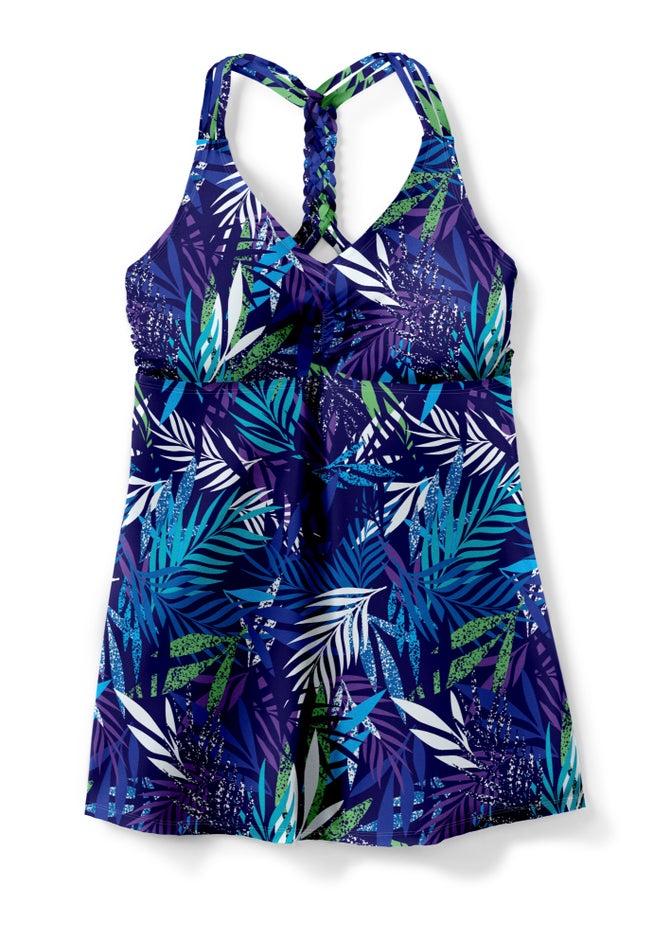 Longer Length Braided Tankini Top image number 3