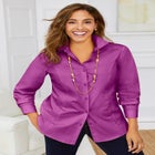 Stretch Poplin Shirt image number null