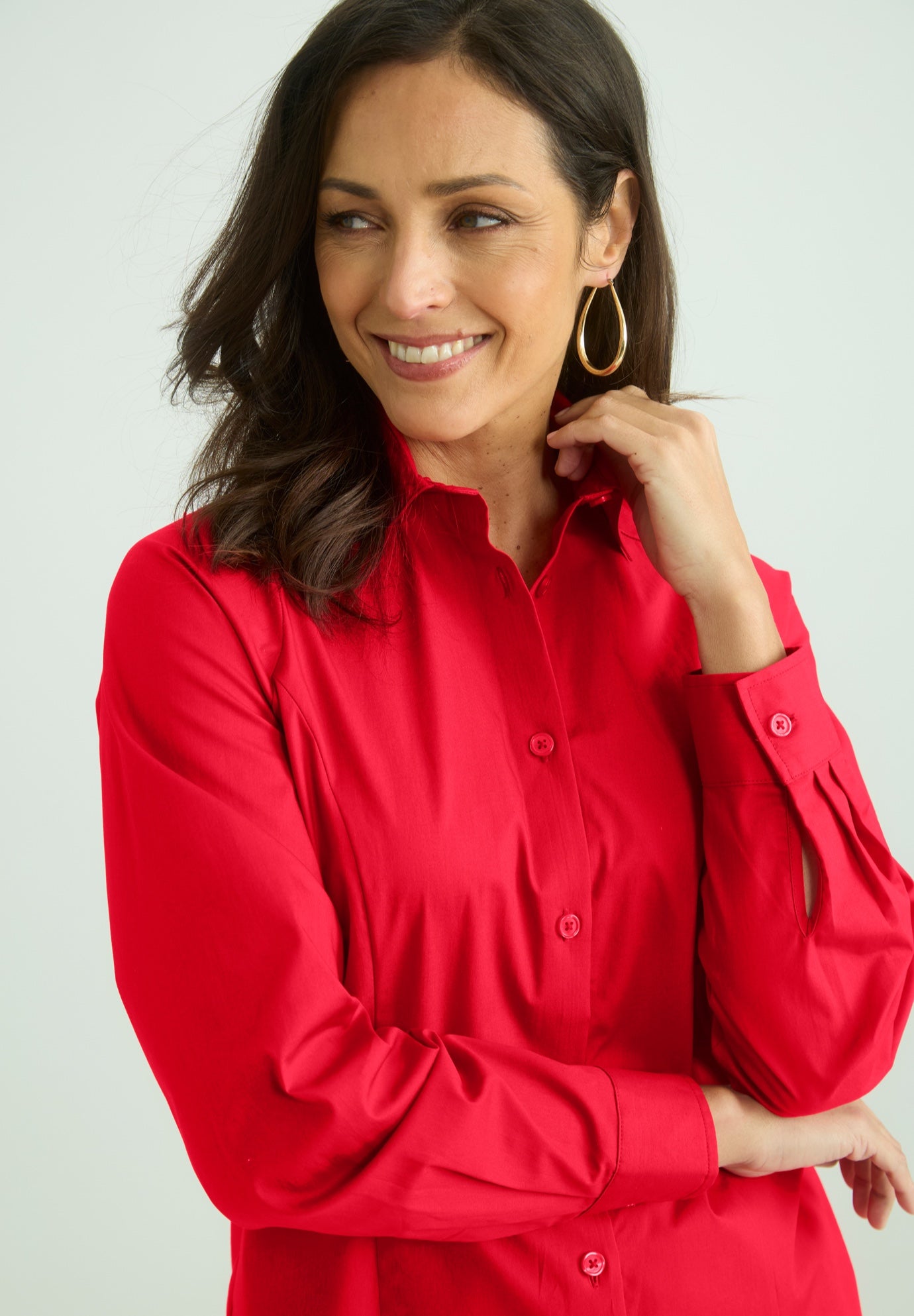 Stretch Poplin Shirt image number 0