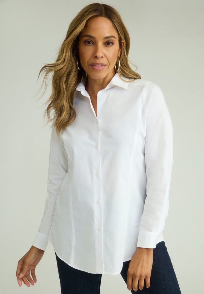 Wrinkle-Free Stretch Poplin Shirt image number 0