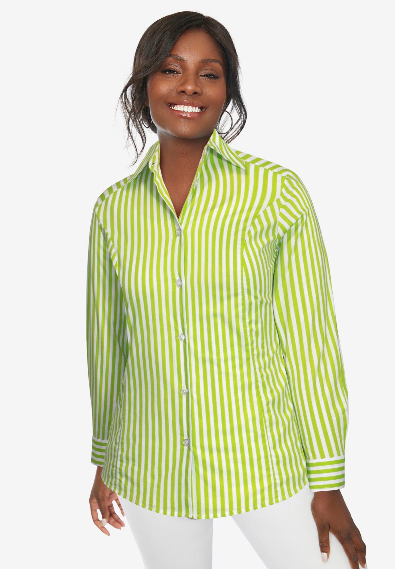 Wrinkle-Free Stretch Poplin Shirt image number 0