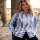 Stretch Poplin Button-Down Shirt image number null