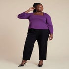 Square Neck Seam Detail Top image number null