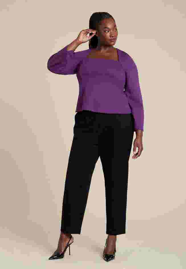 Square Neck Seam Detail Top image number 3