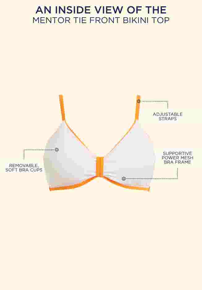 Mentor Tie Front Bikini Top image number 2
