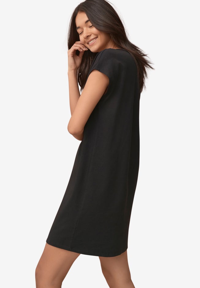 Cap Sleeve Sleep Shirt image number 1