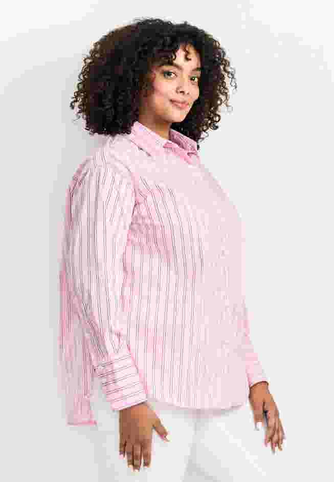 Classic Stripe Boyfriend Shirt image number 2