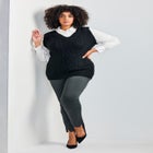 Eva Split Detail Ponte Pant image number null