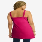 Stretch Cotton Shirred Tank image number null