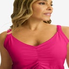 Stretch Cotton Shirred Tank image number null