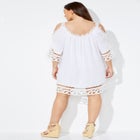 Vera Crochet Cold Shoulder Cover Up Dress image number null