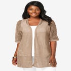 Crochet Long Cardigan image number null