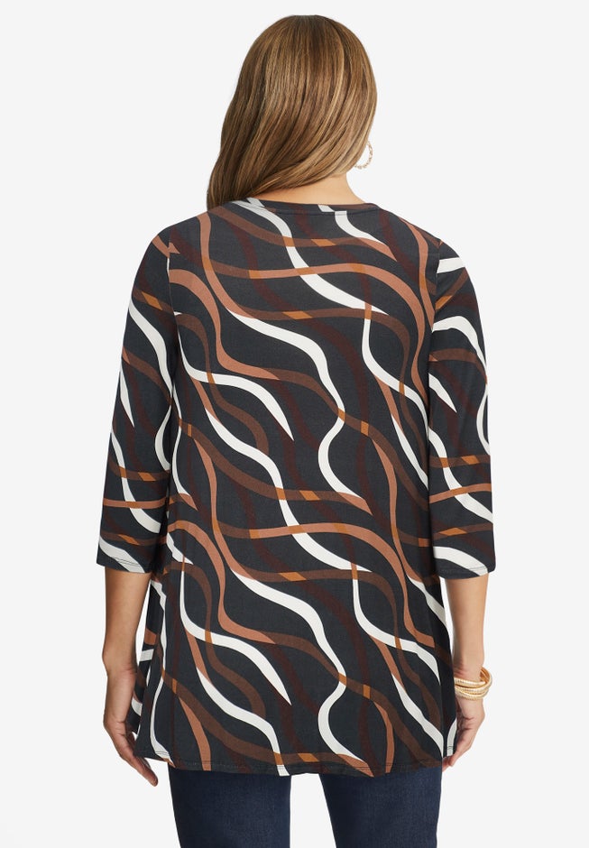 Stretch Knit Swing Tunic image number 1