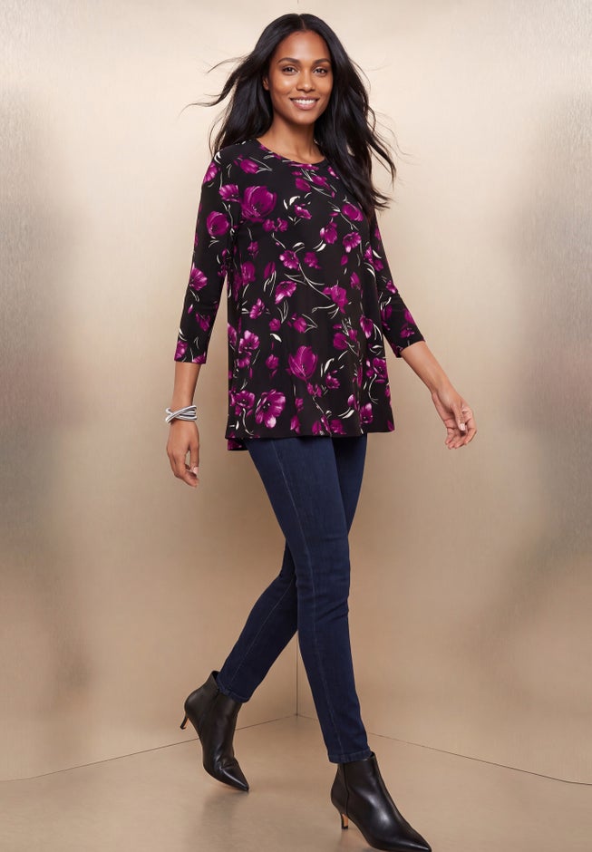 Stretch Knit Swing Tunic image number 1