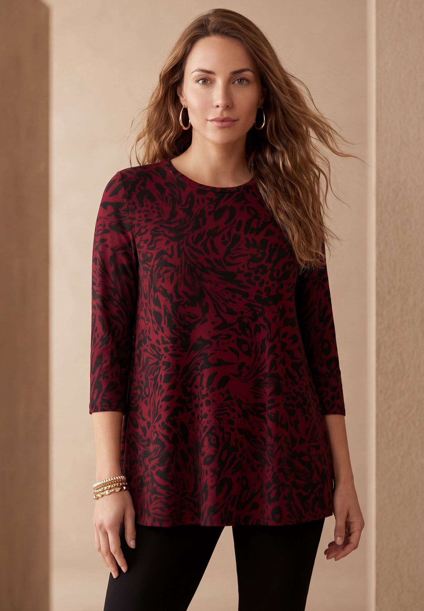 Stretch Knit Swing Tunic image number 0