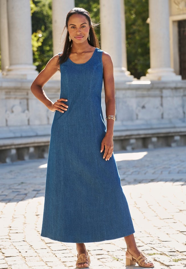 Denim Maxi Dress image number 0