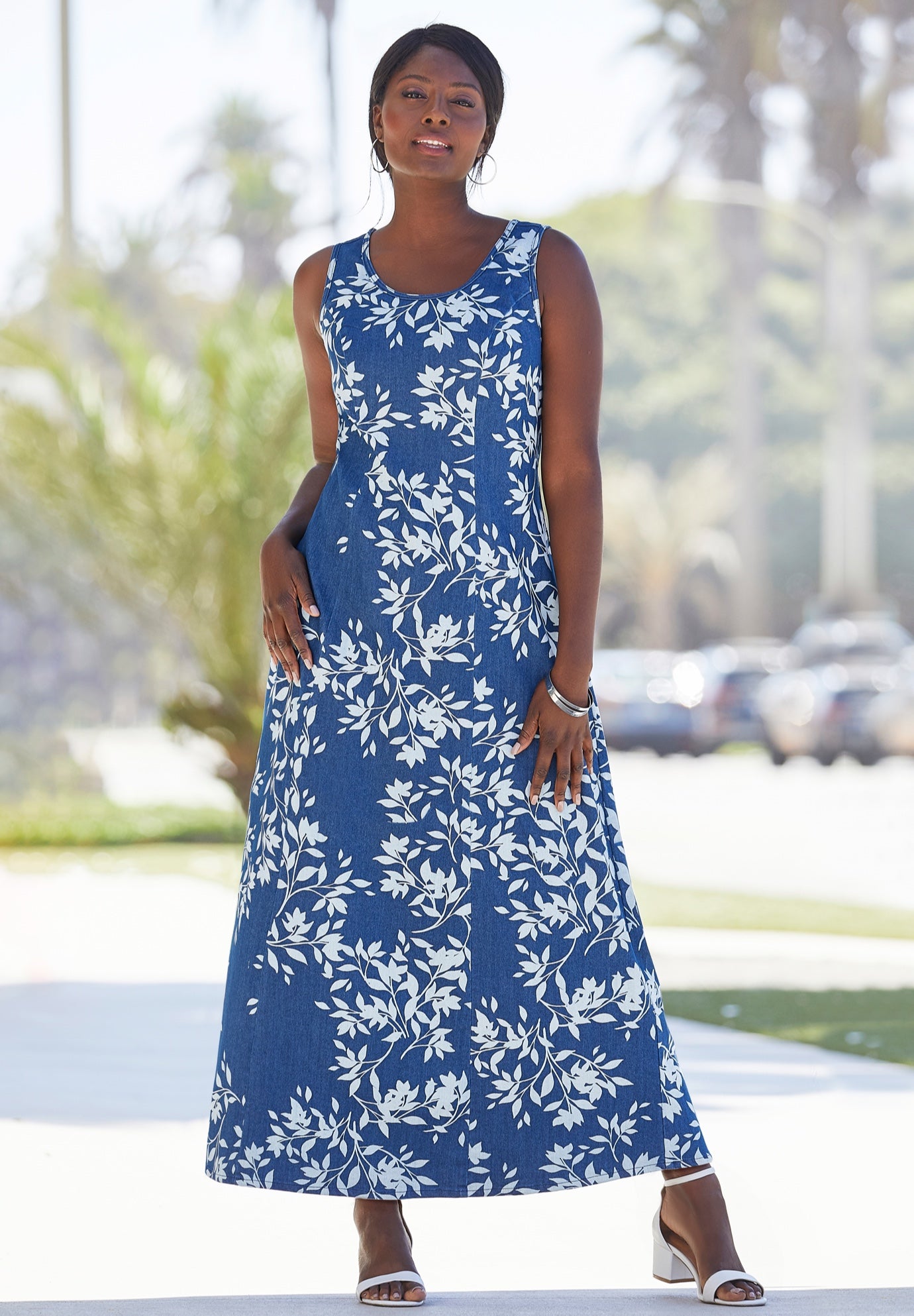 Denim Maxi Dress image number 0