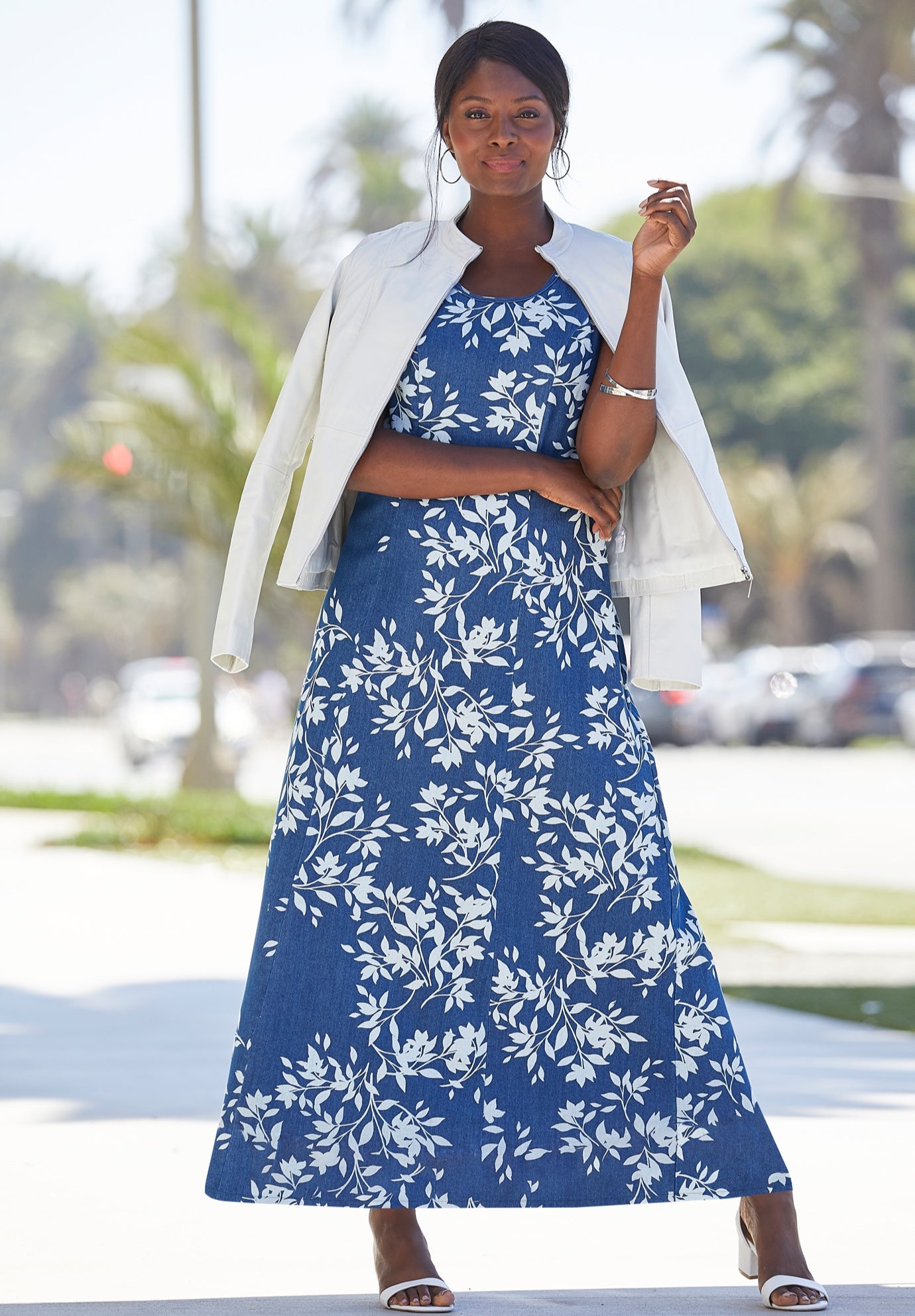 Denim Maxi Dress image number 1