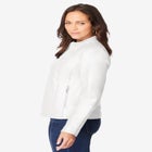 Zip Front Leather Jacket image number null